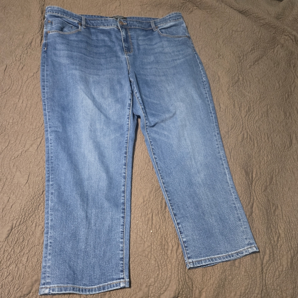 Liverpool Los Angeles Denim Jeans Kennedy Crop Straight, ECO LOGICAL 22 W
